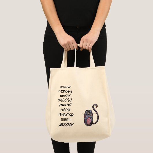 Meow-Tasche Tragetasche (Vorderseite (Produkt))