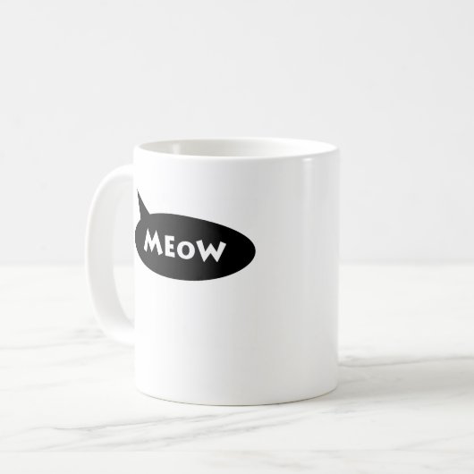 Meow-Tasse Kaffeetasse (Vorderseite Links)