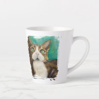 Meow-Tasse mit Katzenmalerei