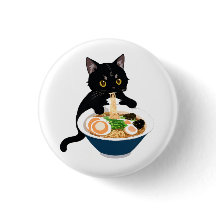 Meow-tastic Ramen Fest: Niedliches Cat-Abzeichen