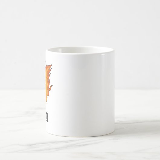 Meow-teor Funny Meteor Pun Kaffeetasse (Mittel)