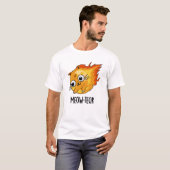 Meow-teor Funny Meteor Pun T-Shirt (Vorne ganz)