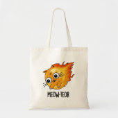 Meow-teor Funny Meteor Pun Tragetasche (Vorne)
