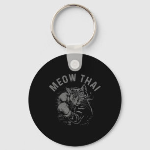 Meow Thai Funny Muay Thai Boxing Cat Martial Arts Schlüsselanhänger