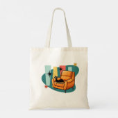Meow Tote Bag Tragetasche (Rückseite)