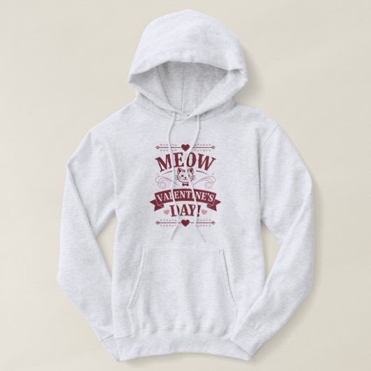 Meow Valentine Hoodie (Design vorne)