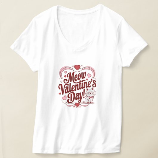 Meow Valentine T-Shirt (Ablage )