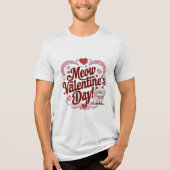 Meow Valentine Tri-Blend Shirt (Vorderseite)