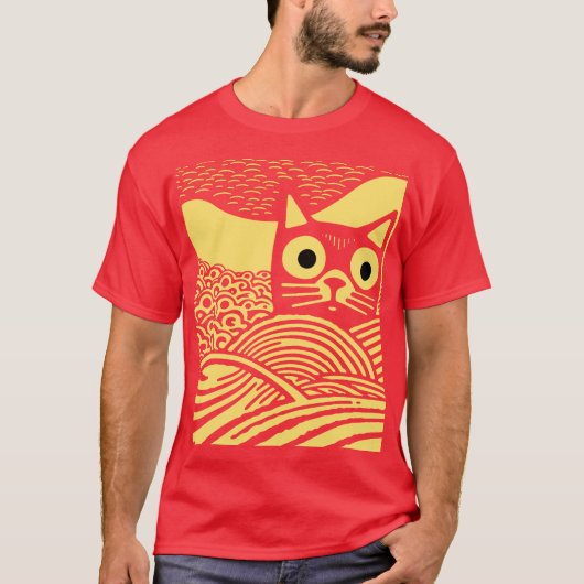 Meow vintage vintage retro T-Shirt (Vorderseite)