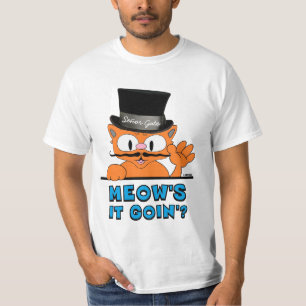 MEOW WIRD ES GEHEN? Señor Gato Cartoon Mustache Ca T-Shirt