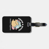 Meow & Woof perfekt zusammen - Niedliche Katze und Gepäckanhänger (Rückseite horizontal)