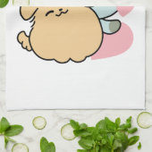 Meow & Woof perfekt zusammen - Niedliche Katze und Geschirrtuch (Gefaltet)