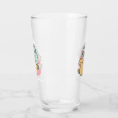 Meow & Woof perfekt zusammen - Niedliche Katze und Glas (Links)