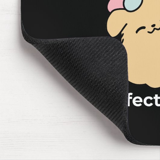 Meow & Woof perfekt zusammen - Niedliche Katze und Mousepad (Ecke)