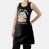 Meow & Woof perfekt zusammen - Niedliche Katze und Schürze (InSitu)