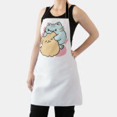 Meow & Woof perfekt zusammen - Niedliche Katze und Schürze (InSitu)