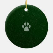 Meow--yweihnachten Keramik Ornament (Hinten)