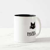 Meow Zweifarbige Tasse (VorderseiteRechts)