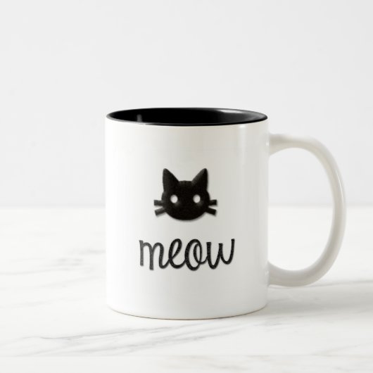 Meow Zweifarbige Tasse (Rechts)