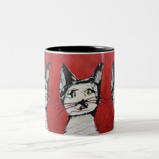 Meow Zweifarbige Tasse (Mittel)