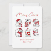 Meowa Catmas Niedlich Cats Weihnachten (Vorderseite)