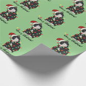 Meowa Christmas Funny Cat Lovers Holiday Geschenkpapier (Ecke)