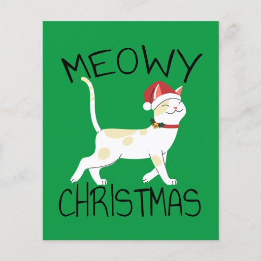 Meowa Christmas - Funny Christmas Flyer (Vorne)