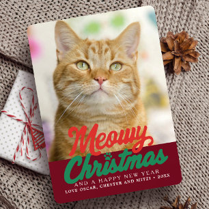 Meowa Weihnachten Niedlich Cat Foto Weihnachten