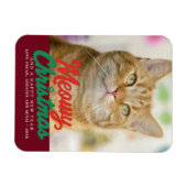 Meowa Weihnachten Niedlich Cat Foto Weihnachten Magnet (Horizontal)