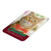 Meowa Weihnachten Niedlich Cat Foto Weihnachten Magnet (Linke Seite)