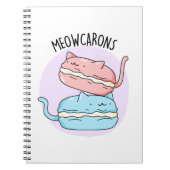 Meowcarons Funny Macaron Pun Notizblock (Vorderseite)