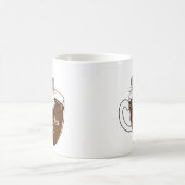 Meowcha Time Chat in Coffee Cup Design Kaffeetasse (Mittel)