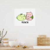 Meowchi Funny Mochi Pun Poster (Küche)