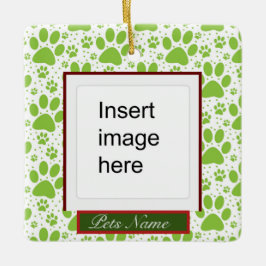 MeowChristmas Custom Kitty Cat Foto Weihnachten Keramikornament