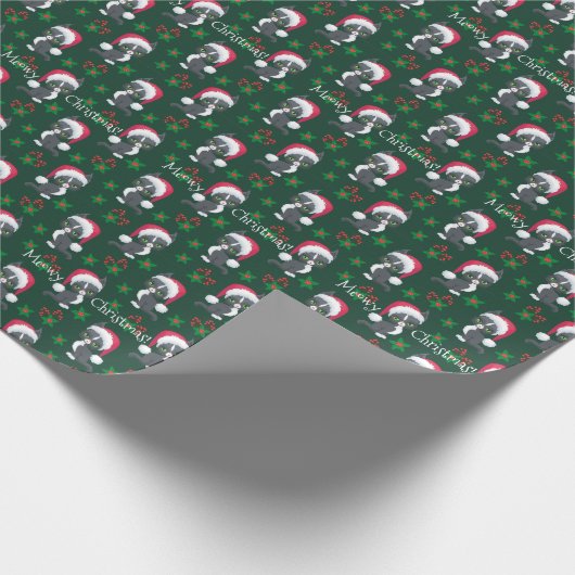 MeowChristmas Niedlich Kitten Packpapier 2 (Ecke)