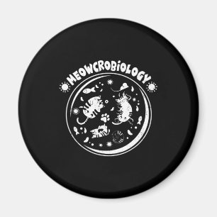 Meowcrobiologie Mikrobiologie Niedlich Kitten Scie Magnet