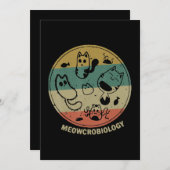 Meowcrobiologie Mikrobiologie Wissenschaft Funny C Feiertagskarte (Vorne/Hinten)