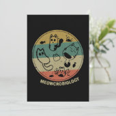 Meowcrobiologie Mikrobiologie Wissenschaft Funny C Feiertagskarte (Stehend Vorderseite)