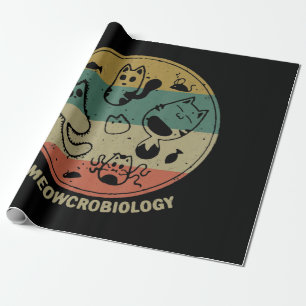 Meowcrobiologie Mikrobiologie Wissenschaft Funny C Geschenkpapier