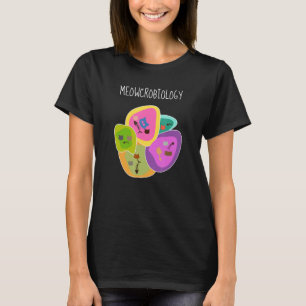 Meowcrobiologie Wissenschaftsbiologe Bacteria Cat T-Shirt