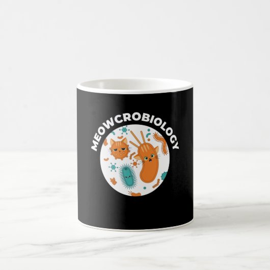 Meowcrobiology Microbiology Cat Kitten Kaffeetasse (Mittel)