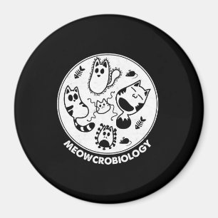 Meowcrobiology Microbiology Science Cat Lovers Magnet