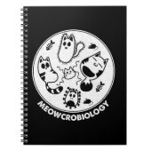 Meowcrobiology Microbiology Science Cat Lovers Notizblock (Vorderseite)