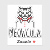 Meowcula Halloween Aufkleber (Blatt)