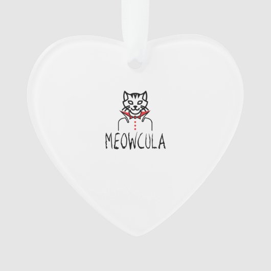 Meowcula Halloween Ornament (Vorderseite)