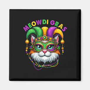 Meowdi Gras Mardi Gras Katzenliebhaber New Orleans Magnet