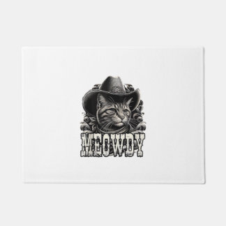 Meowdy Cat Cowboy Cowgirl Meow Howdy Halloween Cos Fußmatte