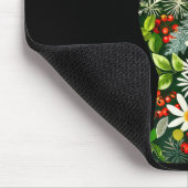 Meowdy Christmas Floral Cat For Cat Lover Holiday Mousepad (Ecke)