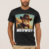 MEOWDY COWBOY CAT-FUNNY-T - SHIRT (Vorderseite)