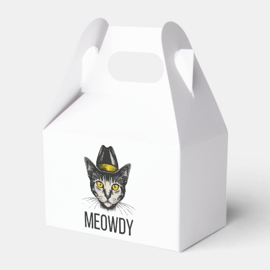 Meowdy Funny Cat Geschenkschachtel (Vorderseite)